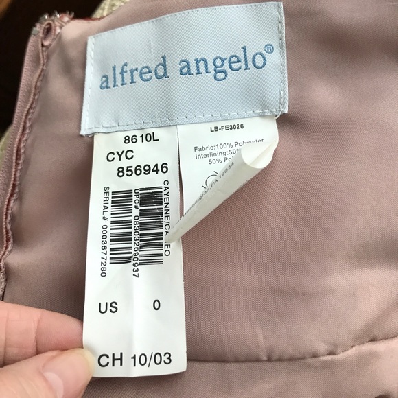 Alfred Angelo Soft Net Halter Bridesmaid Dress - Picture 6 of 6